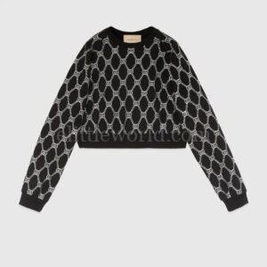【二手】GUCCI GG 針織棉衛衣 S VV2389