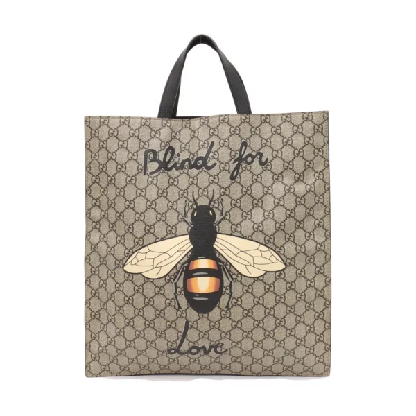【二手】GUCCI GG SUPERME 大號托特包 PD1059