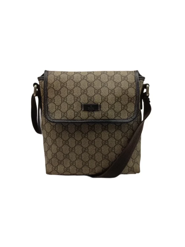【二手】GUCCI GG SUPREME 斜挎袋 PD1582