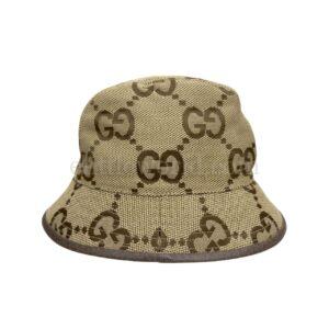 【二手】GUCCI JUMBO GG 啡色 漁夫帽 PD2065