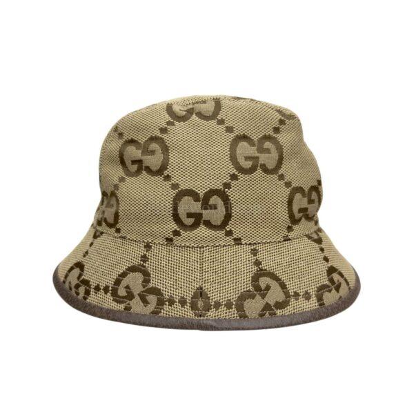【二手】GUCCI JUMBO GG 啡色 漁夫帽 PD2065