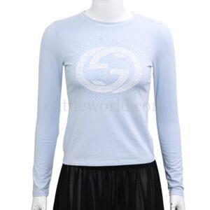 【全新】GUCCI KIDS 圖案印花長袖T恤 10 E18160