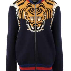 【二手】GUCCI 圖案嵌花針織毛衣 M