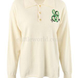 【二手】GUCCI 兔子刺繡 POLO 衫 M
