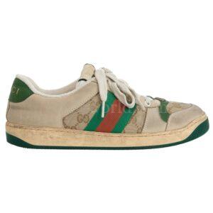 【二手】GUCCI SCREENER 皮革運動鞋 38.5