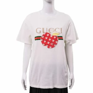 【二手】GUCCI 蘋果心心 T恤 XS E20785