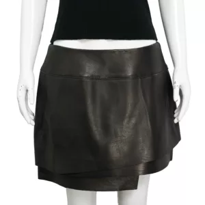 【全新】HELMUT LANG 不對稱皮裙 6 E21564