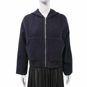 【全新】HERMES 拉鏈針織外套 34 E21479