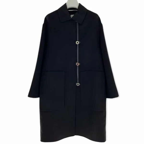 【全新】HERMES 輕質雙面軟羊絨大衣 36 E2045