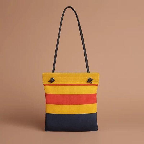 【未使用品】HERMES ALINE 彩色帆布包 VV2290