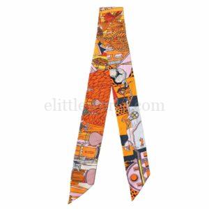 【二手】HERMES ANIMAPOLIS TWILLY 絲巾 E19623