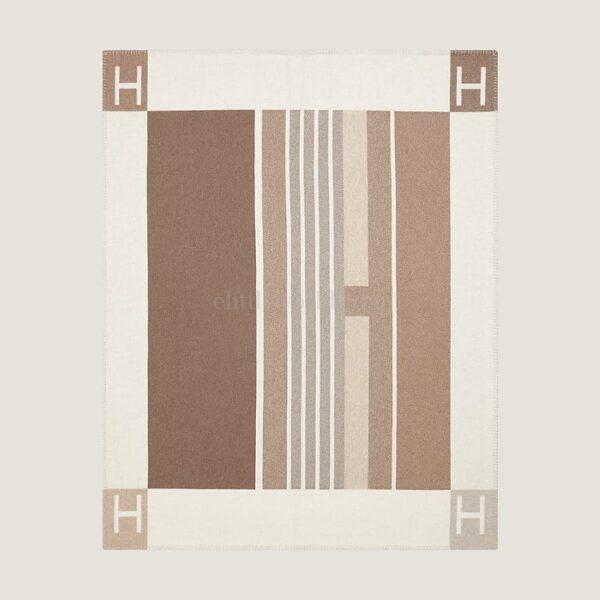 【全新】HERMES AVALON VIBRATION THROW 毛毯 E8043