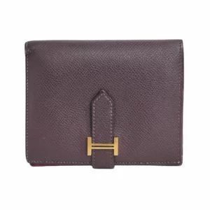 【二手】HERMES BEARN 雙色小巧錢包 E20755