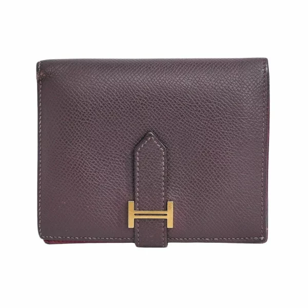 【二手】HERMES BEARN 雙色小巧錢包 E20755
