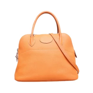 【二手】 HERMES BOLIDE 31 愛馬仕橙色手袋 PD1145