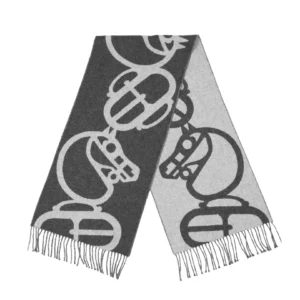 【二手】HERMES BOUCLES ET CAMAILS 羊絨圍巾 E22734