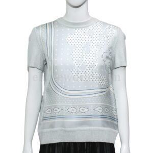【二手】HERMES BRIDES DE GALA 斜紋毛衣 40 E17313