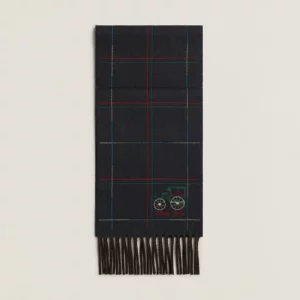 【全新】HERMES BRODEE A TOUTE BERLINE 羊絨圍巾 E21946