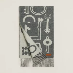 【全新】HERMES CASAQUE PORTE-CLEFS 羊絨圍巾 E20766