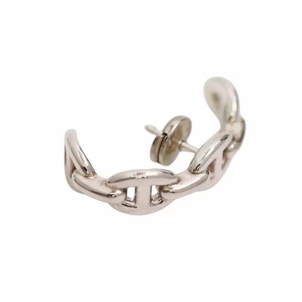 【二手】HERMES CHAINE D'ANCRE ENCHAINEE 單耳耳環 E22611