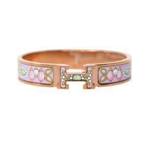 【全新】HERMES CLIC CLAC H PARURES DE MAHARAJAS 手鐲 PM E18653