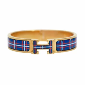 【二手】 HERMES CLIC H TARTAN 手鐲 PM E22129