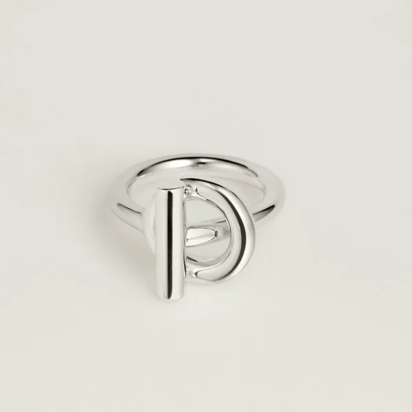 【全新】HERMES ECHAPPEE HERMES 中號純銀戒指 52 E21712