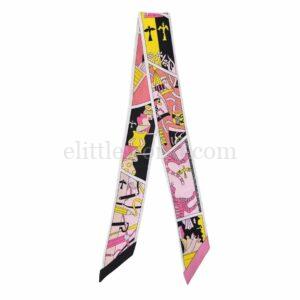 【二手】HERMES FACTORY SUITE TWILLY 絲巾 E18467