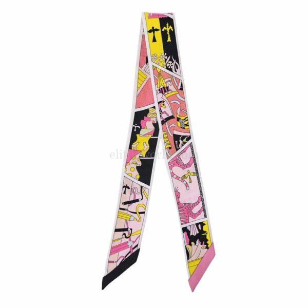 【二手】HERMES FACTORY SUITE TWILLY 絲巾 E18467