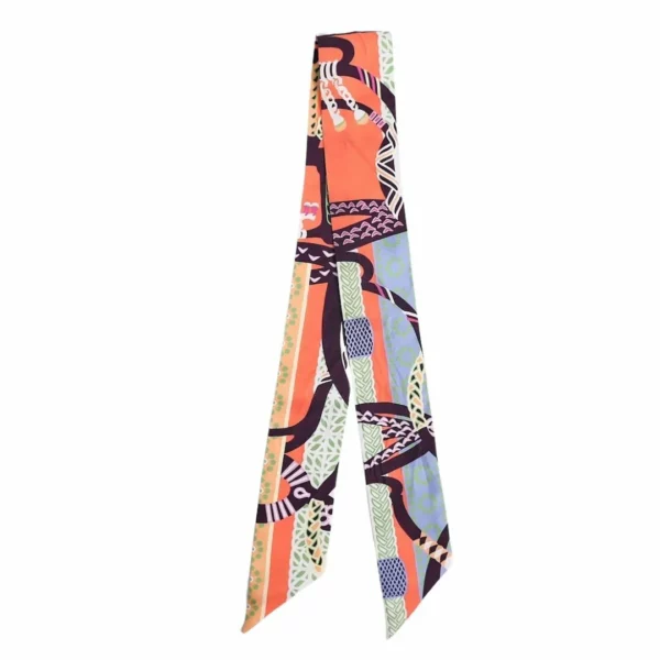 【全新】HERMES FANTAISIE D'ETRIERS TWILLY 絲巾 E21447