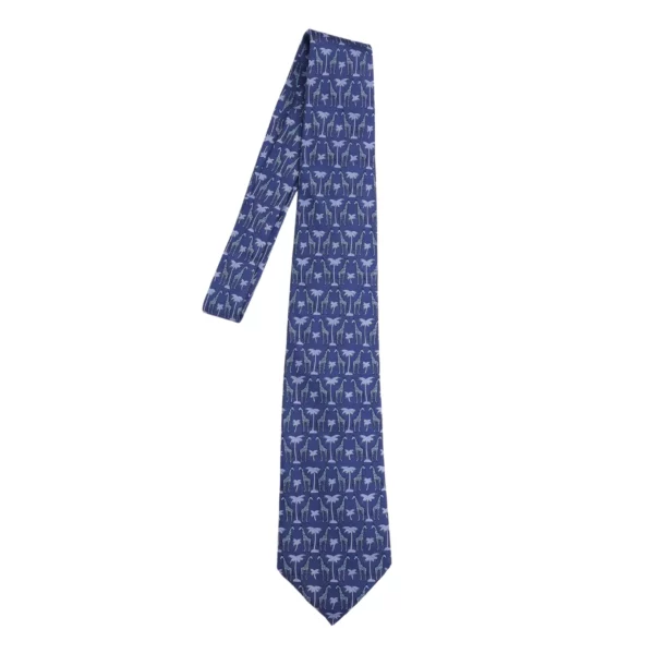 【二手】HERMES GIRAFFE 領帶 8 CM E21270