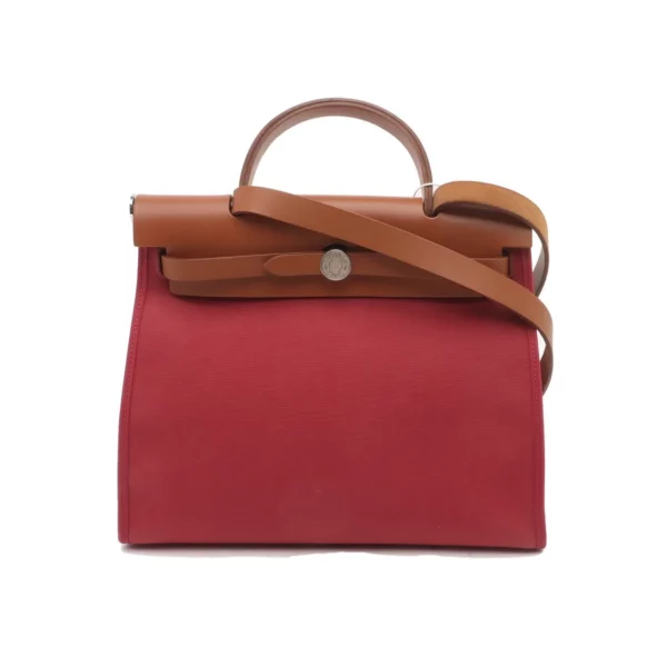 【二手】HERMES HERBAG 31 紅色手袋 PD1107