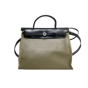 【二手】HERMES HERBAG 31 苔蘚綠手袋 PD1866
