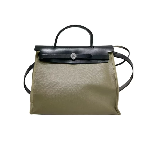 【二手】HERMES HERBAG 31 苔蘚綠手袋 PD1866