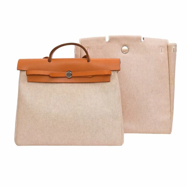 【中古】HERMES HERBAG 39 二合一帆布背包及手袋 E21695
