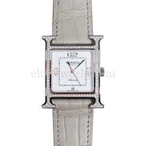 【全新】HERMES HEURE H 鑽石自動手錶 E16496