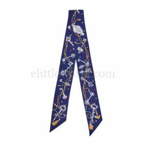 【全新】HERMES LES CLES A POIS 絲巾 E19329