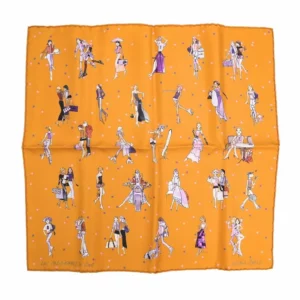 【全新】HERMES LES PARISIENNES DE KIRAZ 42 絲巾 E21611
