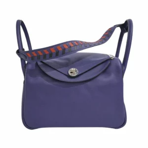 【未使用品】HERMES LINDY 30 織皮肩帶手袋 E20881