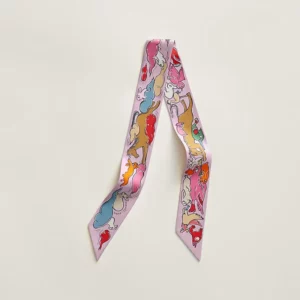 【全新】HERMES MILLE ET UN LAPINS 絲巾 E6483