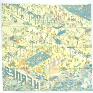 【全新】HERMES ON THE BEACH 90 絲巾 E3043