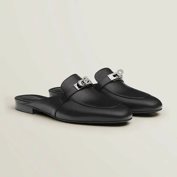 【全新】 HERMES OZ 半拖鞋 37.5 E22578