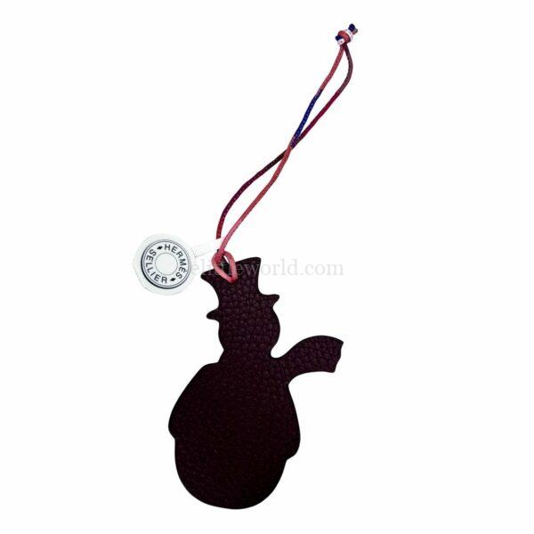 【未使用品】HERMES PETIT H 雪人掛飾 VV1512