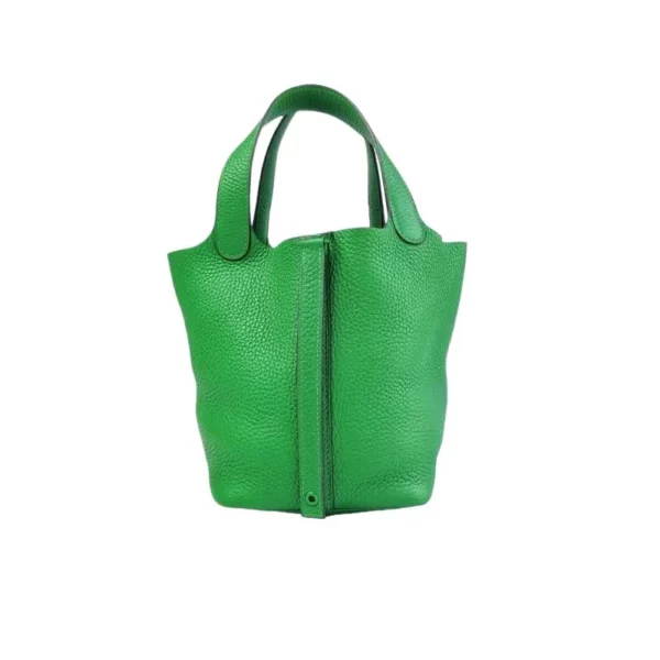 【二手】HERMES PICOTIN LOCK 18 綠色水桶手袋 PD1581