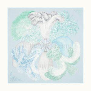 【二手】HERMES PLUMETS ET PANACHES 90 絲巾 S3896