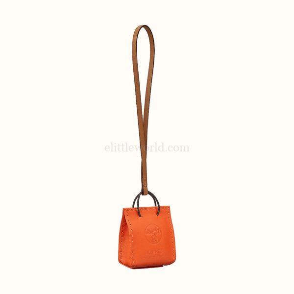 【二手】HERMES SAC ORANGE 掛飾 E16083