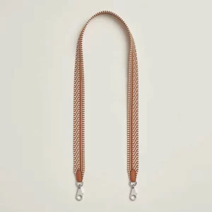 【全新】HERMES SANGLE 帆布肩帶 25MM 85 E14258