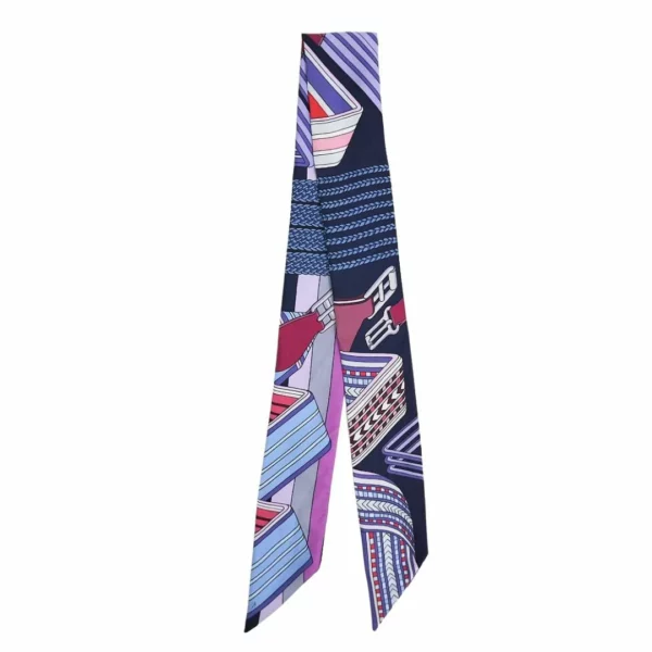 【二手】HERMES SANGLES EN ZIGZAG 絲巾 E21675