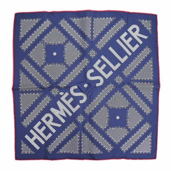 【全新】HERMES SELLIER 45 絲巾 E22337