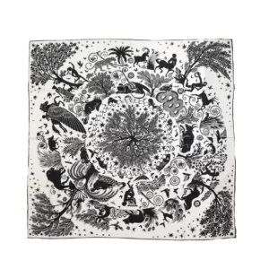 【全新】HERMES SOUS LE CHARME D'ORPHEE 140 羊絨圍巾 E20491